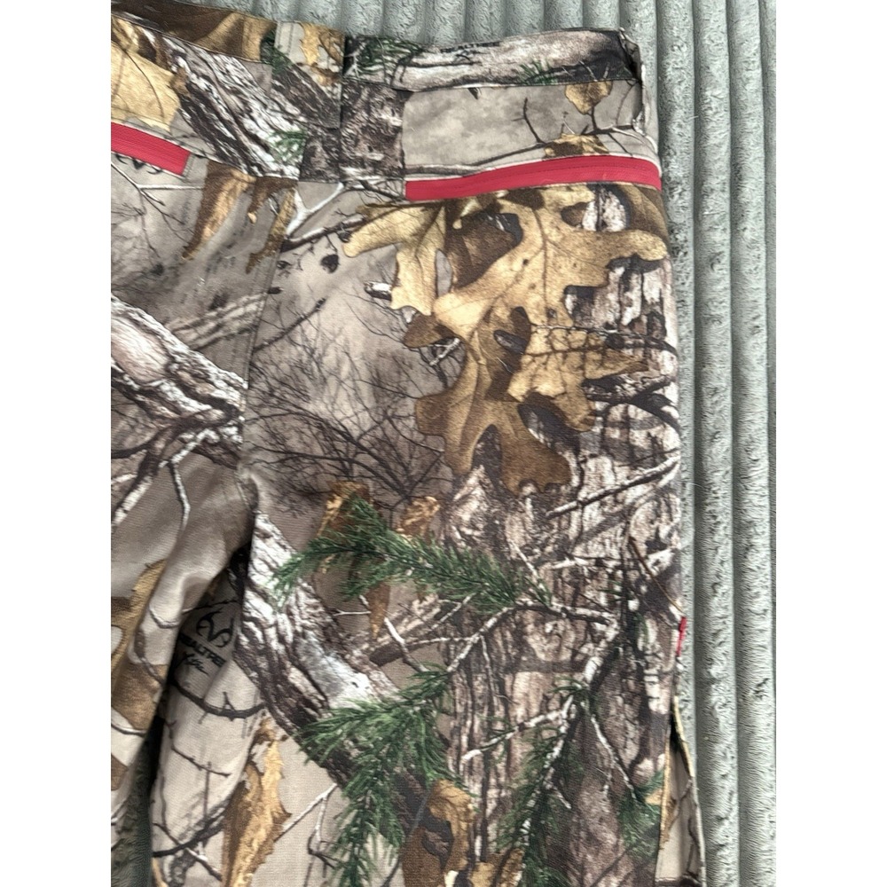 Realtree Xtra Men’s Camo Scent Control Pants Cargo Zip Pockets Size M - Picture 9 of 12